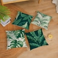 thumbnail image 3 of Green Plants Throw Pillow Covers 18x18 Set of 4 Tropical Leaf Pillow Covers Summer Decorations Pillow Covers Cushion Covers Pillow Case for Outdoor Home Couch Sofa Decor (18 inch), 3 of 5