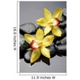 thumbnail image 2 of Wallmonkeys Spa Concept-beautiful Orchid with Zen Stones Peel and Stick Wall Decals Mural WM257180 (12 in W x 18 in H), 2 of 4