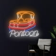 thumbnail image 2 of Handmadetneonsign Pontoon Boat Neon Sign, Pontoon Boat Wall Art Decor, Ocean Lover Wall Decor, 2 of 5