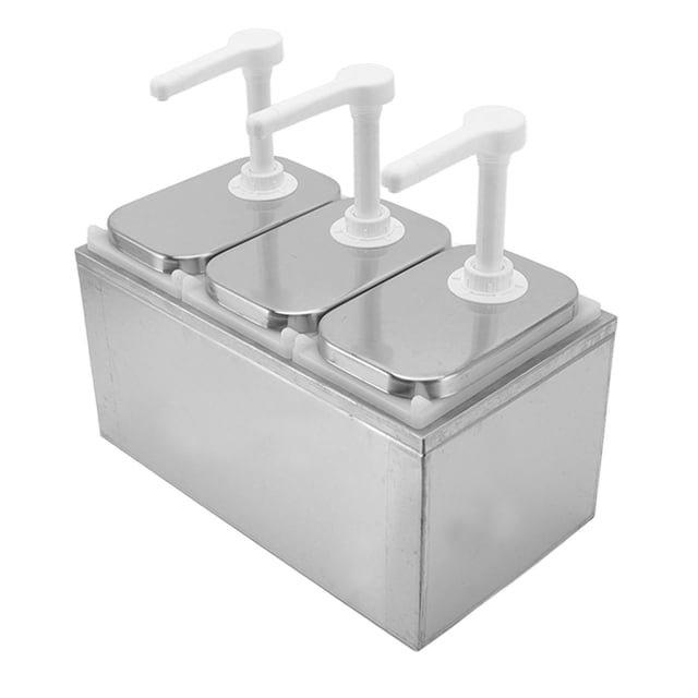 Estación De Bombeo De Condimentos ANGGREK Dispensador De Salsa De Plástico Y Acero Inoxidable 35 Ml