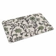 thumbnail image 4 of Sage Green Leaf Door Mat Indoor Outdoor, Vintage Farmhouse Boho Pastoral Tribal Non Slip Welcome Mat with Rubber Backing, Absorbent Fabric Front Door Mats Entryway Rug for Home Patio Entrance 18"x30", 4 of 9