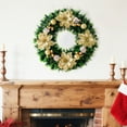thumbnail image 2 of Upgraded 40cm Christmas Wreath Decorations And Festive Door And Window Wall Hangings And Gold And Red Color Scheme Decorative Wreaths L, 2 of 7