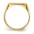 thumbnail image 2 of Real 14kt Yellow Gold 5.5x13.5mm Closed Back Signet Ring Size: 6; for Adults and Teens; for Women and Men, 2 of 5