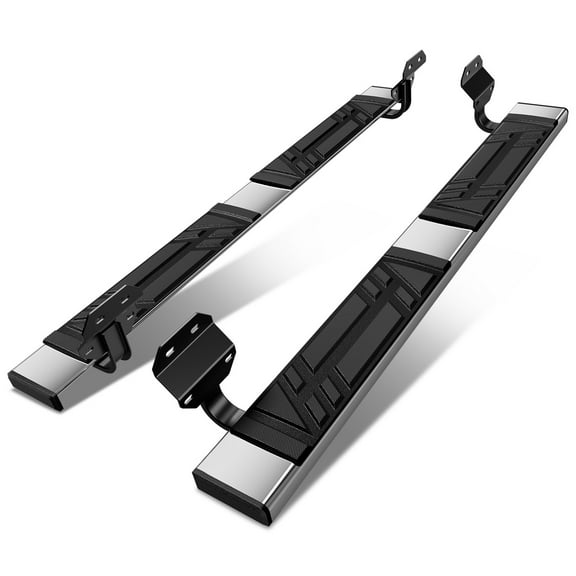 DNA Motoring 6.5" Side Step Nerf Bars Running Boards for 2015-2024 F150-F350 Super Duty Regular Cab