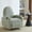 Light Green, variant on 35" Swivel Glider Cozy Oversized Sofa Chair, Modern Single Sofa with Solid Wood Base, Upholstered Recliner Sofa Chair With Rocker Function For Living Space, Beige