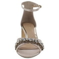thumbnail image 3 of Jewel Badgley Mischka Womens Giona Patent Leather Block Heel Evening Sandals, 3 of 3