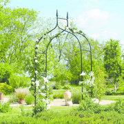 Gardman Extra Tall Gothic Garden Arch - Elegant Black Design, 90 x 55 Inches