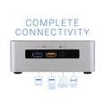 thumbnail image 2 of Intel NUC5i5RYH Mini PC, Intel Core i5-5250U Upto 2.7GHz, 4GB RAM, 1TB NVMe SSD + 1TB HDD, Micro HDMI, Mini DisplayPort, Wi-Fi, Bluetooth, Windows 10 Pro, 2 of 7