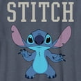 thumbnail image 2 of Boy's Lilo & Stitch Standing Alien Graphic Tee Navy Blue Heather Large, 2 of 4