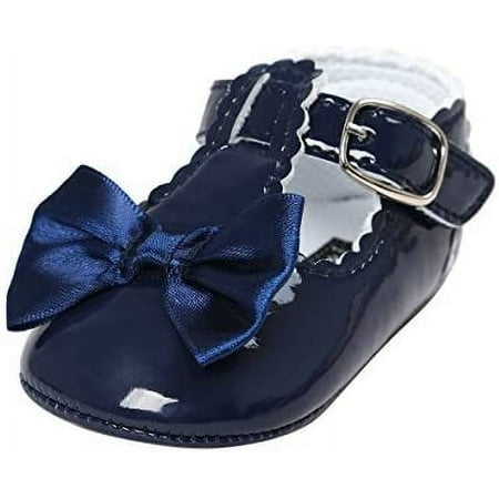 

Infant Baby Girls Soft Sole Bowknot Princess Wedding Dress Mary Jane Flats Prewalker Newborn Light Baby Sneaker Shoes