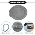 thumbnail image 3 of Unique Bargains Car Door Edge Guard 32.8ft U Shape Rubber Edge Trim Seal Strip Protector Universal Iron Gray, 3 of 6