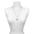 thumbnail image 2 of Delight Jewelry Silver-tone Small Long Yellow Heart - Class of 2026 Affirmation Ring Necklace, 23", 2 of 4