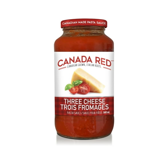 Canada Red 3-Cheese Pasta Sauce, Canadian Pasta Sauce (640ml)