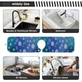 thumbnail image 6 of Coolnut 2 Pack Faucet Dry Mat for Kitchen Sink, Winter Ice Snowflakes 14x5 Inch Faucet Drying Mat Absorbent Mat Fast Dry Mat for Kitchen, Bathroom, 6 of 7