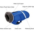 thumbnail image 3 of Tineer Reflective Thicken Dog Jacket Vest Winter Warm Pet Outfit Jacket Coat with Harness Hole for Small Medium Large Dogs for Cold Weather(XL,Blue), 3 of 8