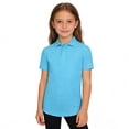 thumbnail image 5 of KAUOD Boys Girls Polo Shirts Short Sleeve Lapel Collar School 𝗨niform Tops Summer Preppy Casual Solid Pullover Shirt, 5 of 9