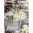 thumbnail image 5 of Outdoor Tablecloths with Umbrella Hole & Zipper, Spring Floral Round Tablecloth 54 Inch, Yellow Flowers Botanical Patchwork Grid Bohemia Waterproof Table Cloth, Patio/Pool/Picnic Table Covers, 5 of 8