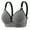 Black, variant on 3PC Daisy Bra for Older Women Plus Size Front Closure Bras Full Coverage Gathering Bra Comfortable Breathable No Underwire Everyday Bras with Adjustable Strap