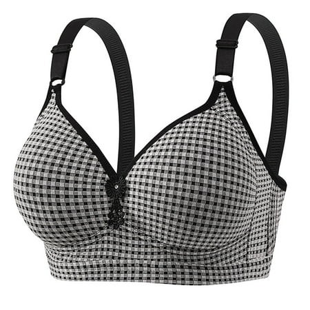 LLYWEY Daisy Bras Clearance Non Padded Bras Women Ladies Bralette Bra Style-627 Women s Plus Extra Lift Bra Feature Adult Female Push up Sports Bras Black 34B