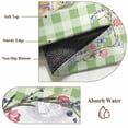 thumbnail image 6 of Easter Bunny 2'x6' Runner Rugs for Hallway Kitchen Bedside Non Slip, Spring Easter Eggs Chick Floral Sage Green Check Entryway Rug Runners with Rubber Backing, Long Carpet Runner for Laundry Room, 6 of 8