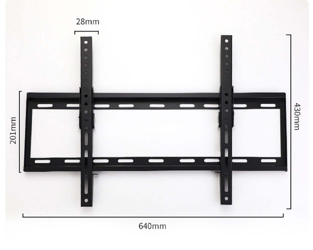 Flat TV Wall Mount Bracket 20° Tilt Swivel for 32"37"42"47"50"55"60"65"70" inch