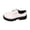 White, variant on Black Women'S Loafers Casual Round Toe Crackle Platform Clogs Shoes Thick Sole Pu Leather Comfortable Slip On Outdoor Shoes For Women