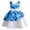 Blue, variant on Zwiiyzr Girls Princess Twirl Dress Satin Bowknot Flower Decoration Birthday Party Gown Long Dresses for 2-10 Years Baby Clothes Pink