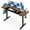 Rustic Brown+Black, variant on Costway 63 x 24 Inch Electric Standing Desk with 3 Memory Presets, Cable Management & Hook Rustic Brown+Black