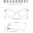 thumbnail image 5 of Readerest Blue Light Blocking Reading Glasses Clear 100 Magnification, 5 of 6