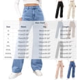 thumbnail image 3 of High Waisted Jeans for Women Wide Leg Baggy Denim Pants Button Fly Pockets Casual Loose Fit Trousers Vintage Y2K Fashion Bottoms S-5XL White, 3 of 5