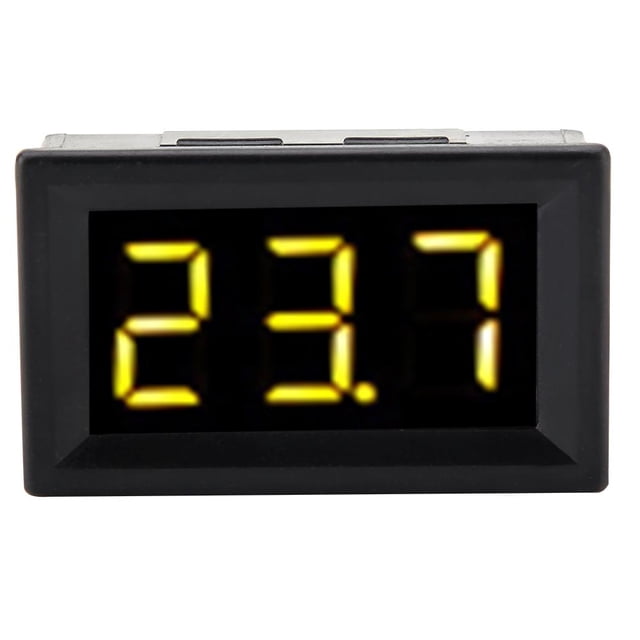 Herwey Waterproof Digital Voltmeter Two Wire DC2.5-30V 0.56in LED Display Voltage Meter