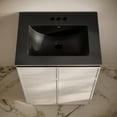 thumbnail image 4 of St. Tropez 24" Freestanding Bathroom Vanity in White Oak with Black 3-Hole Centerset Sink Top, 4 of 6