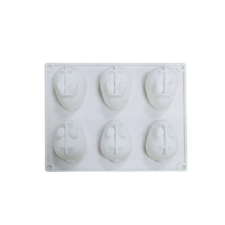 

Veki Tool The Baking Tray 6 Cavity Cake Baking Mould Silicone of Rabbit Cake Mould Giant Pan by Celebrate It