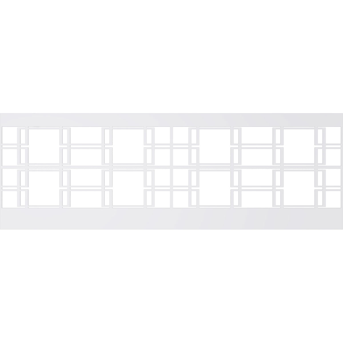 Ekena Millwork 32"H x 94 1/2"W Granby PVC Wainscot Paneling Kit