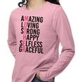 thumbnail image 2 of Amazing Mother Long Sleeve Shirt Unisex Large Pink, 2 of 5