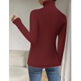 thumbnail image 5 of Zeagoo Womens Sweaters Turtleneck Cable Knit Long Sleeve Pullover Cute Fitted Trendy Basic Fall Winter Tops, 5 of 5