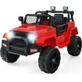 thumbnail image 1 of OLAKIDS Kids Ride On Truck, 12V Electric Vehicle Car with Remote Control, Toddlers Battery Powered Toy with 2 Speeds, Spring Suspension, Double Open Doors, LED Lights, Music, USB, Mp3, 1 of 9