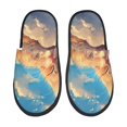 thumbnail image 1 of Fotbe Cloud Sleeping Cat Pantuflas Peludas para Mujer con Estampado, Zapatillas de Peluche, Zapatos de Invierno para Casa, Uso Interior y Exterior-Medium, 1 of 8