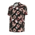 thumbnail image 3 of Daiia Butterflies1 Pattern Men’s Polo Shirts,Solid Deck Shirt,Classic Fit, Breathable Cotton Polo for Casual and Sport Wear-Small, 3 of 9