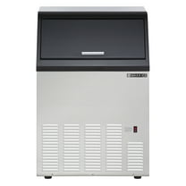 Maxx Ice Self-Contained Ice Machine, 110 lbs with 35 lb Built-in Ice Storage Bin, in Stainless Steel with Black Trim (MIM100)
