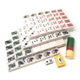 thumbnail image 3 of THY COLLECTIBLES Mahjong Tiles Poker Rummy Game Set 120 White Poker Tiles, 3 of 7
