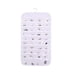 thumbnail image 5 of Organizador de joyas colgante con 80 bolsillos, expositor de doble cara para cadena. Blanco, 5 of 8