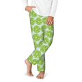 thumbnail image 2 of Xecao Green Lemon Slices Print Teenagers' Pajama Pants Long Sleep Pants Soft Elastic Waist Pajama Bottoms Elastic waist with 2 Pockets 5-16 Years-XS(5-6), 2 of 6