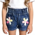 thumbnail image 2 of Shadoumai Girls Jean Shorts High Waisted Wide Leg Baggy Denim Shorts for Trendy Y2k Vintage Bermuda Jorts 13-16Y, 2 of 4