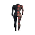 thumbnail image 3 of Combinaison pour Femmes en Maille Transparente avec Lacets Patchwork Floral, 3 of 5