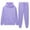 Purple, variant on ZJXFGS Womens Sets 2 Piece Outfits Easy Casual Set Comfy Set Women'S Two Piece Outfits Cozy Lounge Sets For Women 2 Piece Sets For Women Two Piece Sets For Women Jumpers For Women Casual Black L
