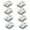 40 to 10mm, variant on 8Pcs Glass Shelf Bracket Aluminum Alloys Square Glass Clamps Clip Holder Support Bracket for Wall Mounted Enduring