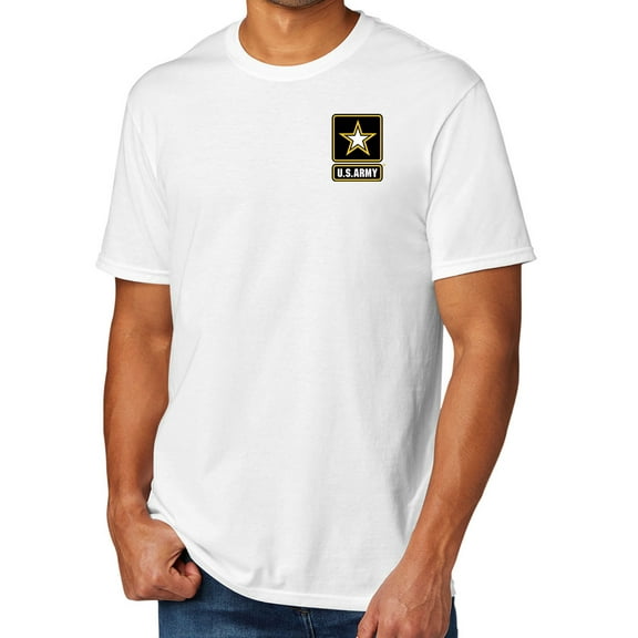 US Army Military Men's TriBlend Tee Shirt, Large White