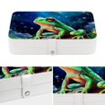 thumbnail image 4 of Frog Elegant Jewelry Box Organizer with Removable Compartment for Earrings - Portable PU Leather Case, 4 of 6