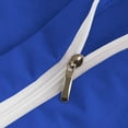 thumbnail image 4 of D.N.G. BEDDINGS Luxurious 3 Piece Double Ruffle Duvet Cover With Zipper Closure, 100% Egyptian Cotton, 800 Thread Cotton Full/Queen Size Royal Blue Solid, 4 of 6